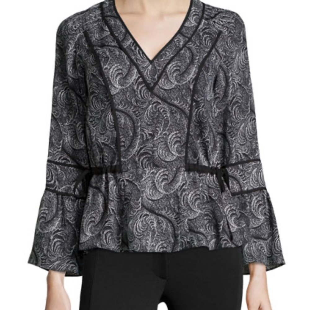 Marchesa Voyage Bell Sleeve Blouse - Picture 1 of 9